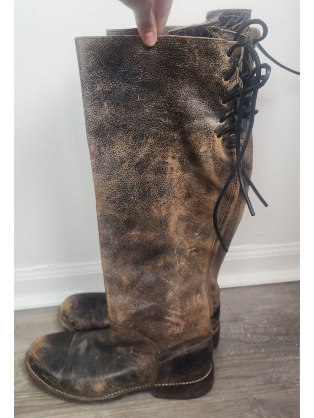 Bed Stu Women's Sz. 9 Brown Distressed Manchester Tall Boots